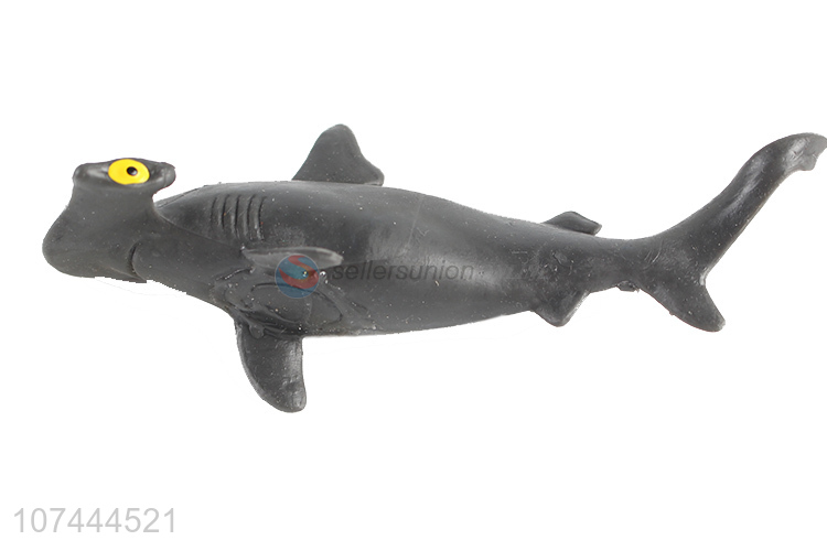 Low price realistic animal model toy tpr shark toy