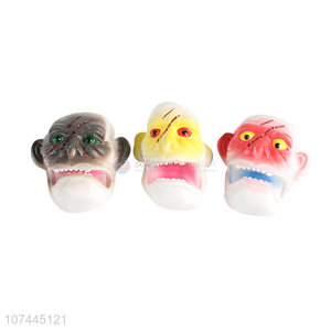 Low price mini monster mask finger puppet toy Halloween toys