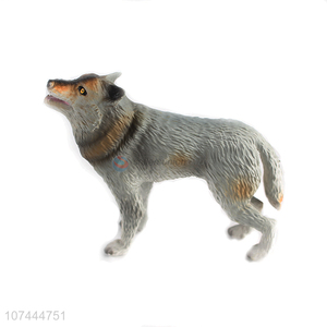 Most popular pvc animal toy plastic wolf model toy