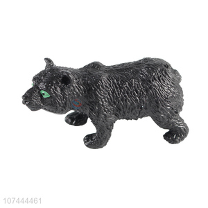 Reasonable price realistic animal model toy tpr black bear toy