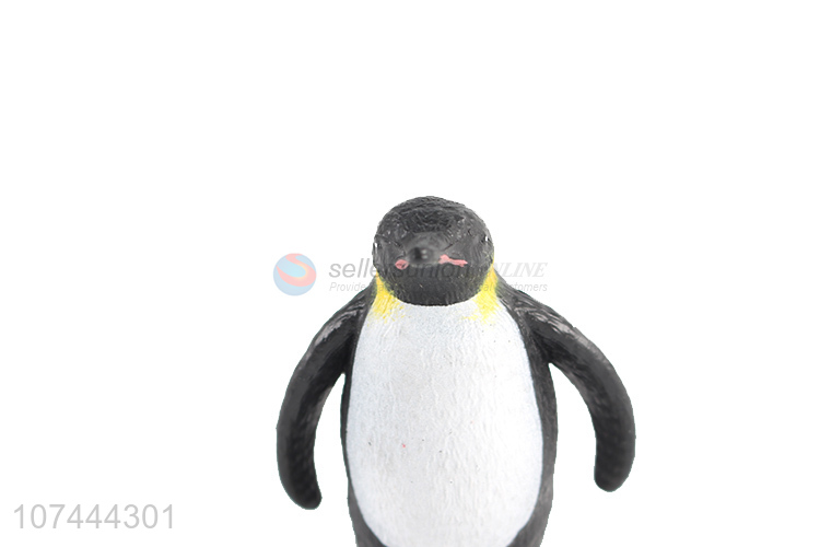 Factory price realistic animal model toy tpr penguin toy