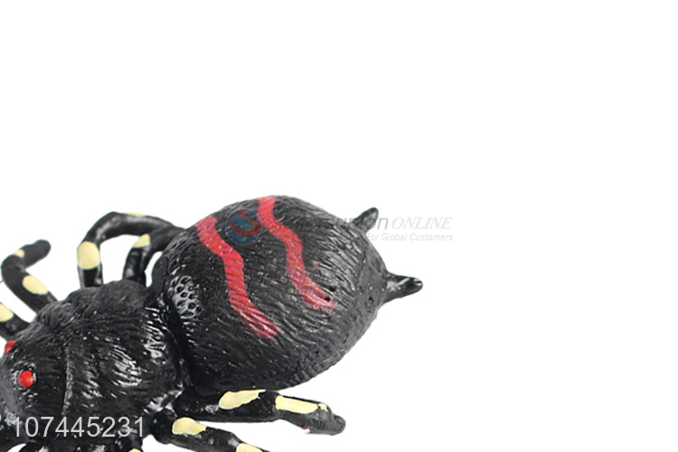 Low price simulation animal model soft squishy spider toy