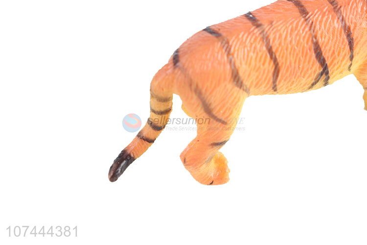 High quality realistic animal model toy tpr tiger toy