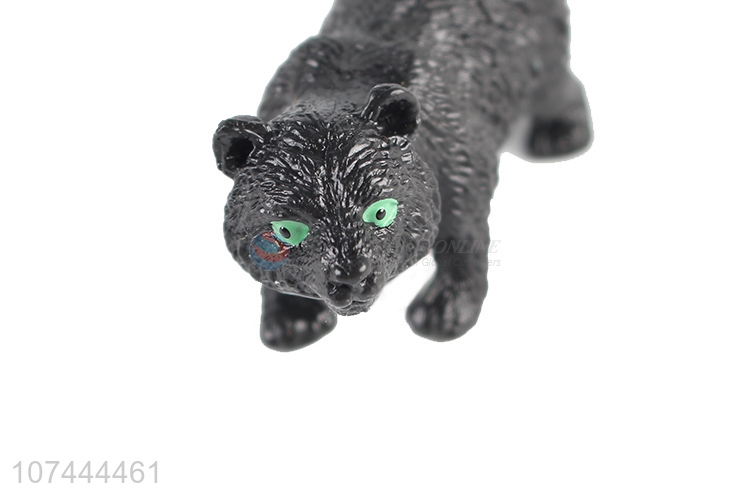 Reasonable price realistic animal model toy tpr black bear toy