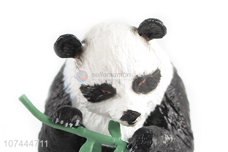 Popular products solid plastic animal toys pvc panda model toy