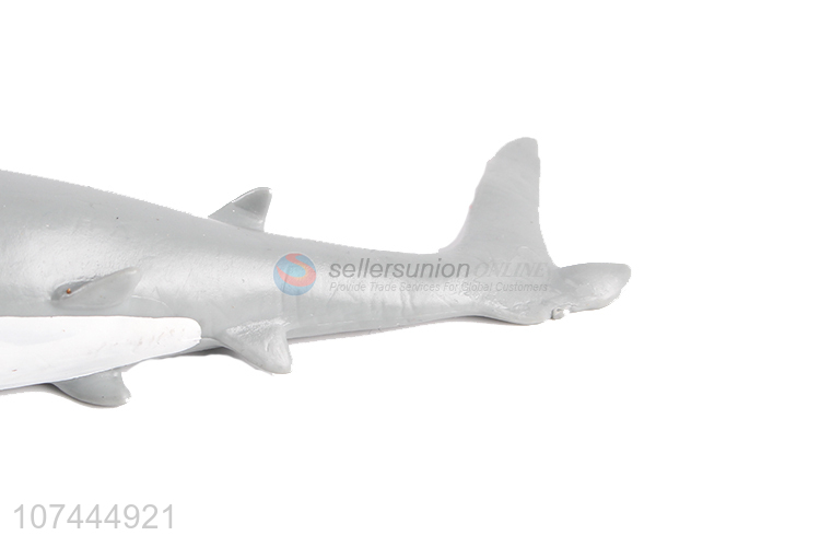 New arrival realistic animal model toy tpr hammerhead shark toy