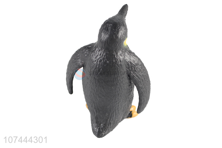 Factory price realistic animal model toy tpr penguin toy