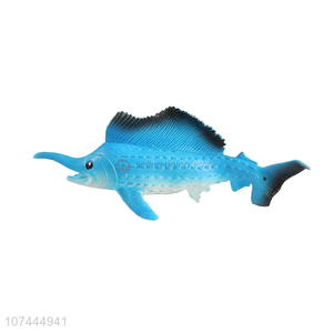 Wholesale cheap realistic animal model toy tpr dorado toy