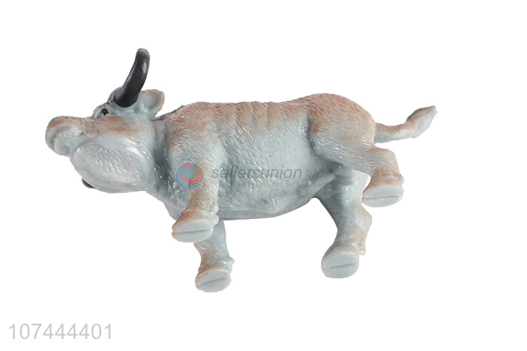 New arrival realistic animal model toy tpr rhinoceros toy