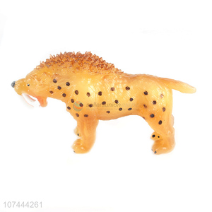 Reasonable price realistic animal model toy tpr machairodus toy