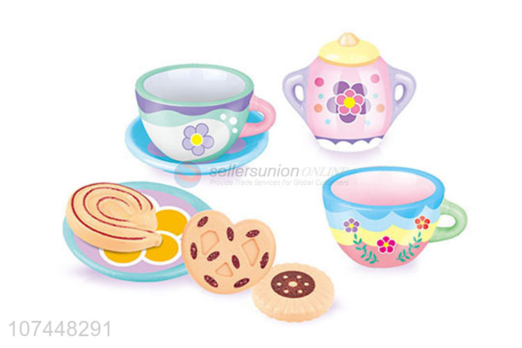 Popular products kids diy drawing porcelain tea set toy