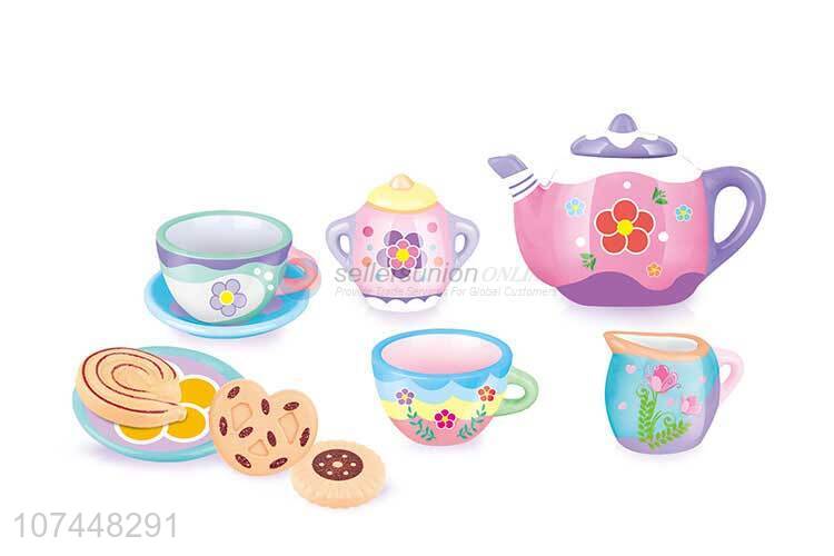 Popular products kids diy drawing porcelain tea set toy