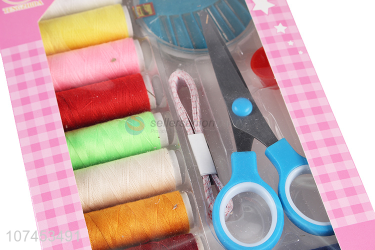 Good Quality Sewing Thread,Scissors,Measure Tape,Needle,Thimble Sewing Kit
