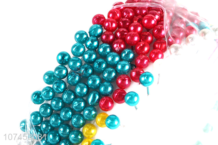 Custom Colorful Dressmaker Pin Pearl Head Straight Pins