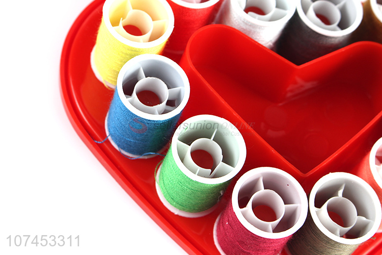 Creative Design Heart Shape Sewing Box Diy Sewing Kits