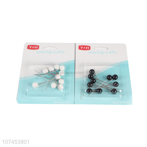 Fashion Design 10 Pieces White Ball Head Sewing Straight Pins