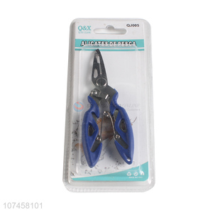 Best selling fishing supplies stainless steel fishing pliers with plastic handle