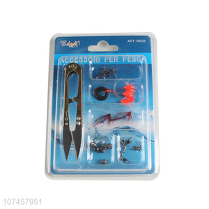 Best quality fishing supplies fishing scissors fish hook fish lure set