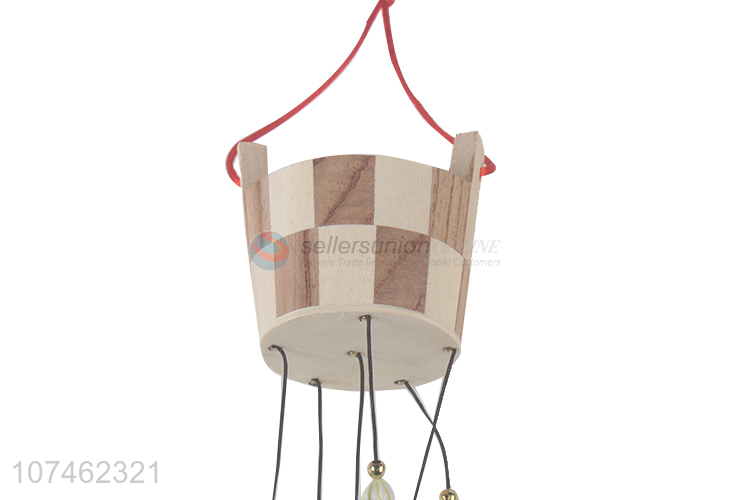 Suitable price wooden bucket wind chimes wind-bell for indoor decoration