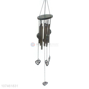 New products outdoor decoration vintage wind chimes heart wind chimes