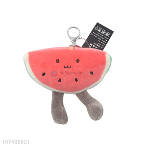 China manufacturer stuffed watermelon key chain plush bag ornaments