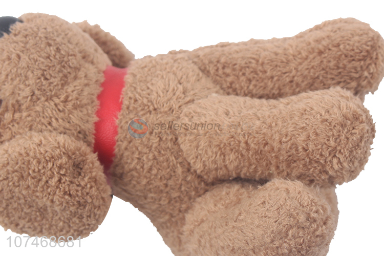 China supplier soft stuffed dog toy with key ring