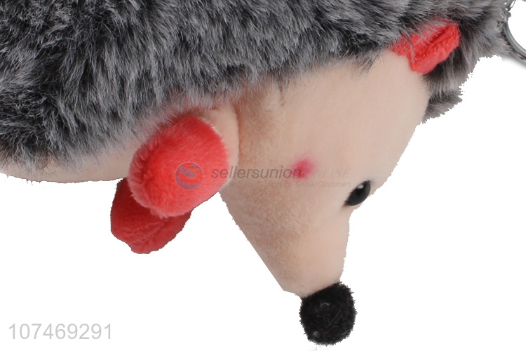 Best Price Soft Plush Stuffed Cute Keychain Plush Hedgehog Keychain