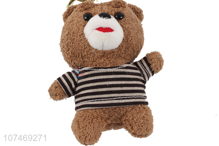 Wholesale Cheap Soft Plush Mini Animal Bear Toy Keychain