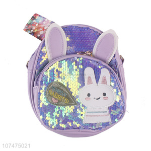 Most popular children sequin school bag backpack girls shoulder bag