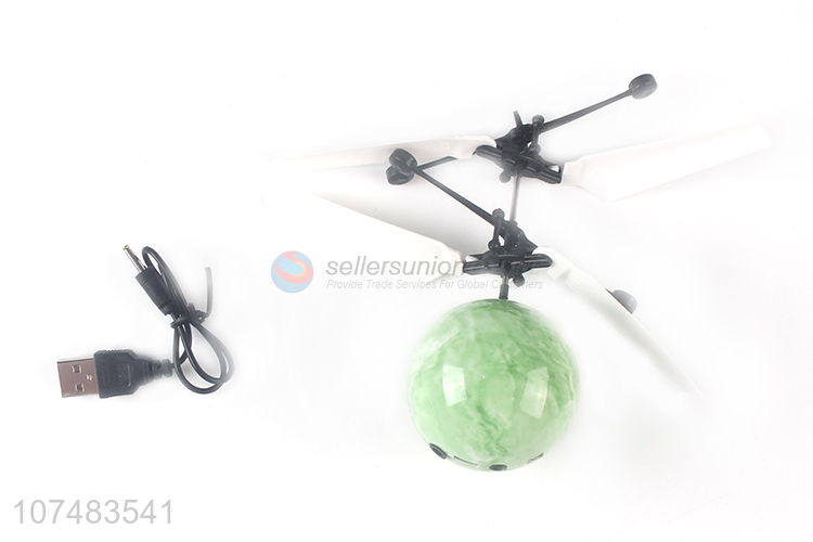 New arrival mini infrared induction led flying toy usb flying ball helicopter