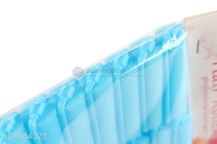 High sales diy styling curls tool safety sponge plastic hair rollers