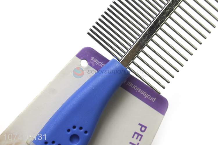 Custom Pet Grooming Comb Pet Dog Cat Hair Cleaner Tool