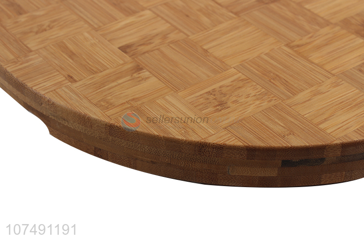 Wholesale Unique Design Eco-Friendly Easy Clean Round Bamboo Cutting Board