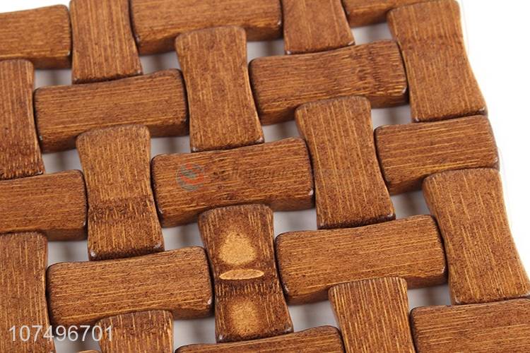 Low price durable eco-friendly bamboo placemat square table mat
