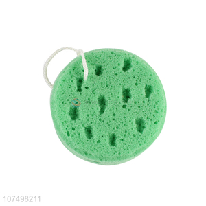 Wholesale cheap round body exfoliating scrub shower sponge