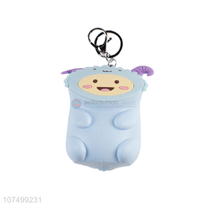 Portable Cartoon Silicone Coin Purse With Key Chain