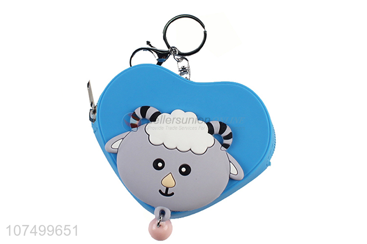 Wholesale Cartoon Pattern Silicone Coin Purse With Key Chain