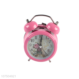 Bottom Price Bedroom Decoration Desktop Twin Bell Clock Plastic Alarm Clock