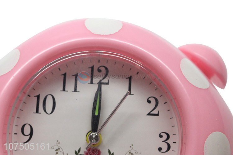 High Quality Plastic Alarm Clock Cute Bedside Quartz Alarm Clock For Kids