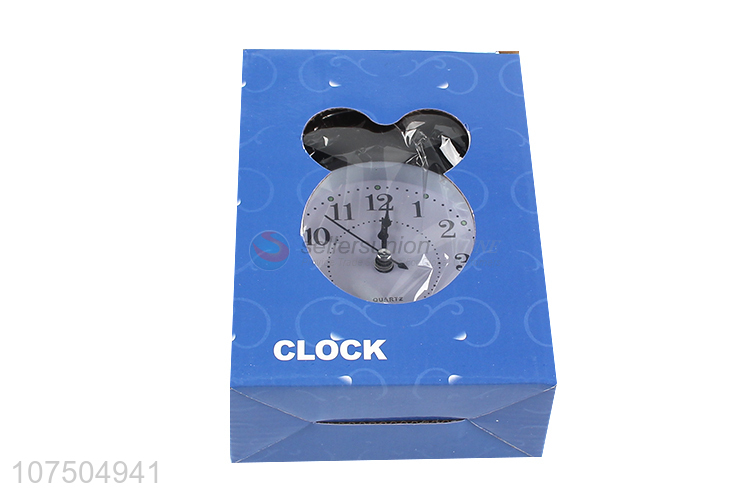 Factory Sales Double Bell Plastic Quartz Clock Table Desk Alarm Clock