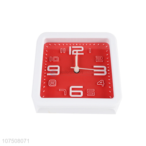 Wholesale plastic desk clock quartz alarm clock