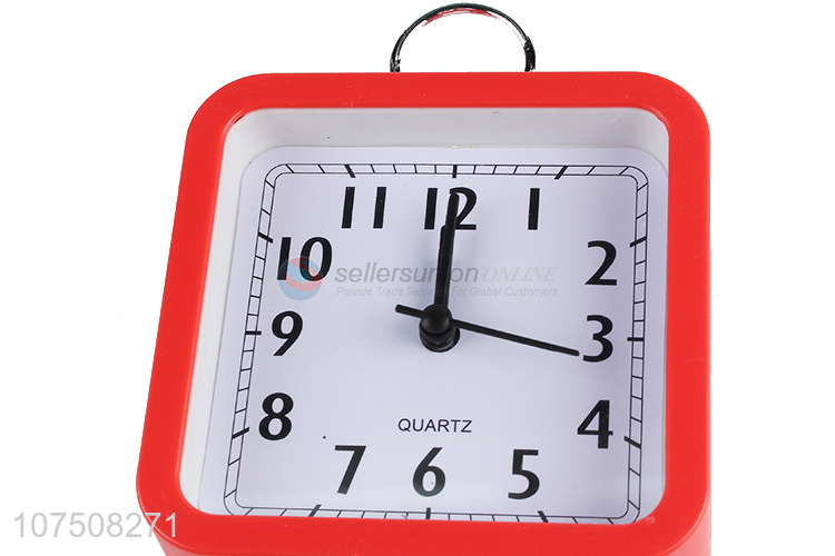 Promotional plastic alarm clock quartz table clock