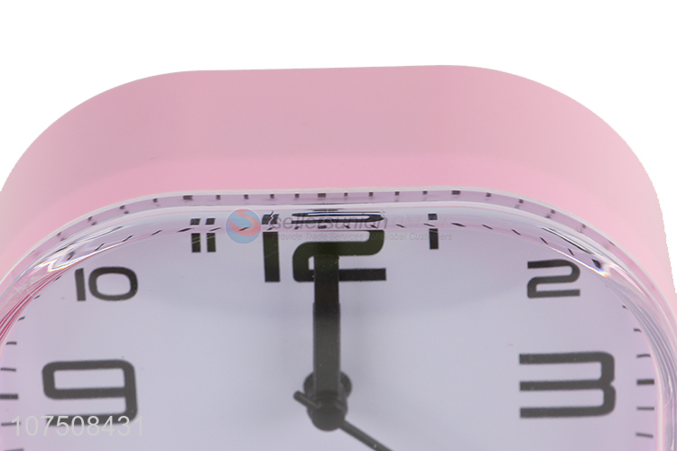 Most popular plastic desk clock quartz alarm clock