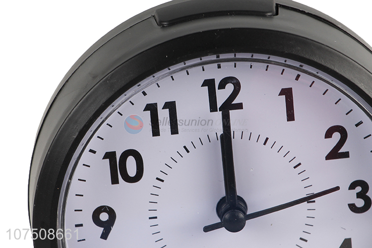 Factory price plastic alarm clock quartz table clock
