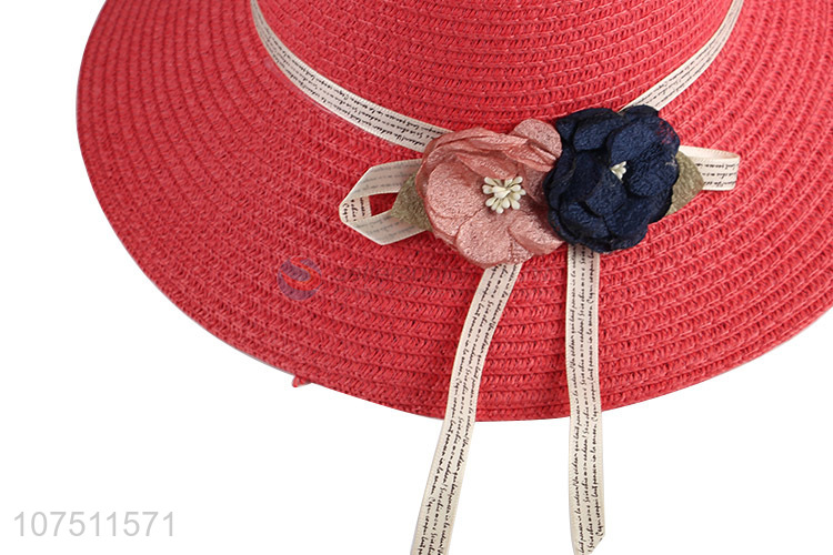 Hot products exquisite ladies paper straw hats women sun hat