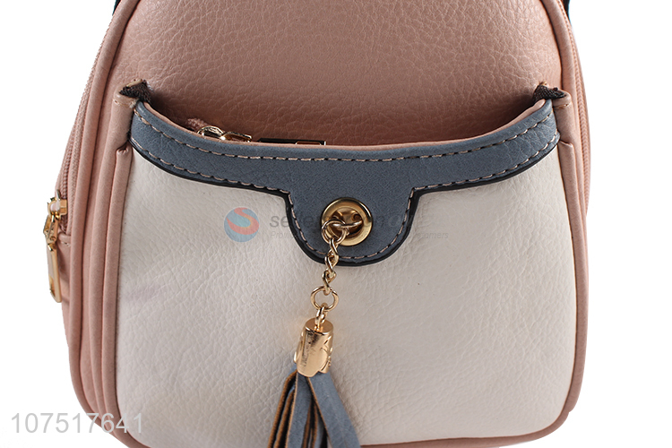 Fashion Style Ladies PU Leather Small Backpack Shoulders Bag