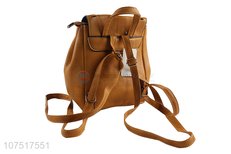 Top Quality Ladies PU Leather Shoulders Bag Small Backpack