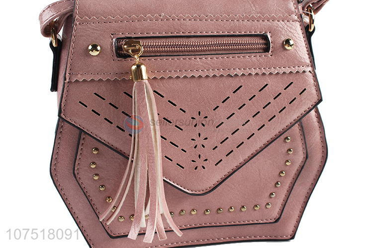 Fashion Tassel Zipper Single Shoulder Bag For Sale