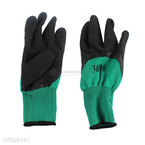 Factory direct sale breathable latex coated safety gloves foam gloves