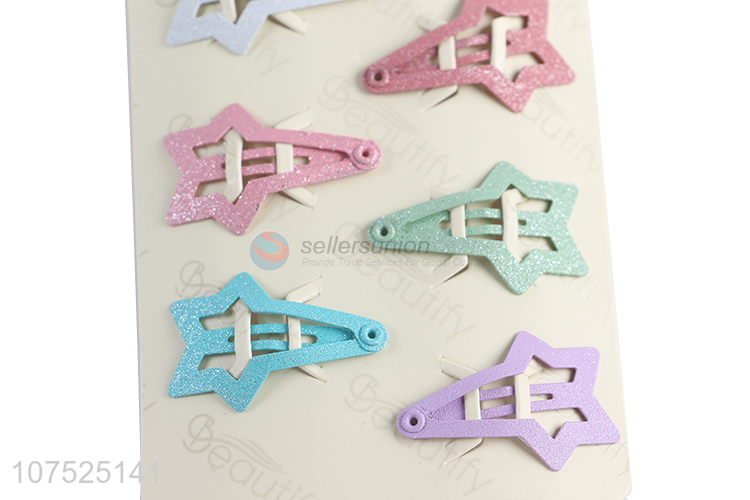 China factory star shape kids bb clip hair clip fashion accessories